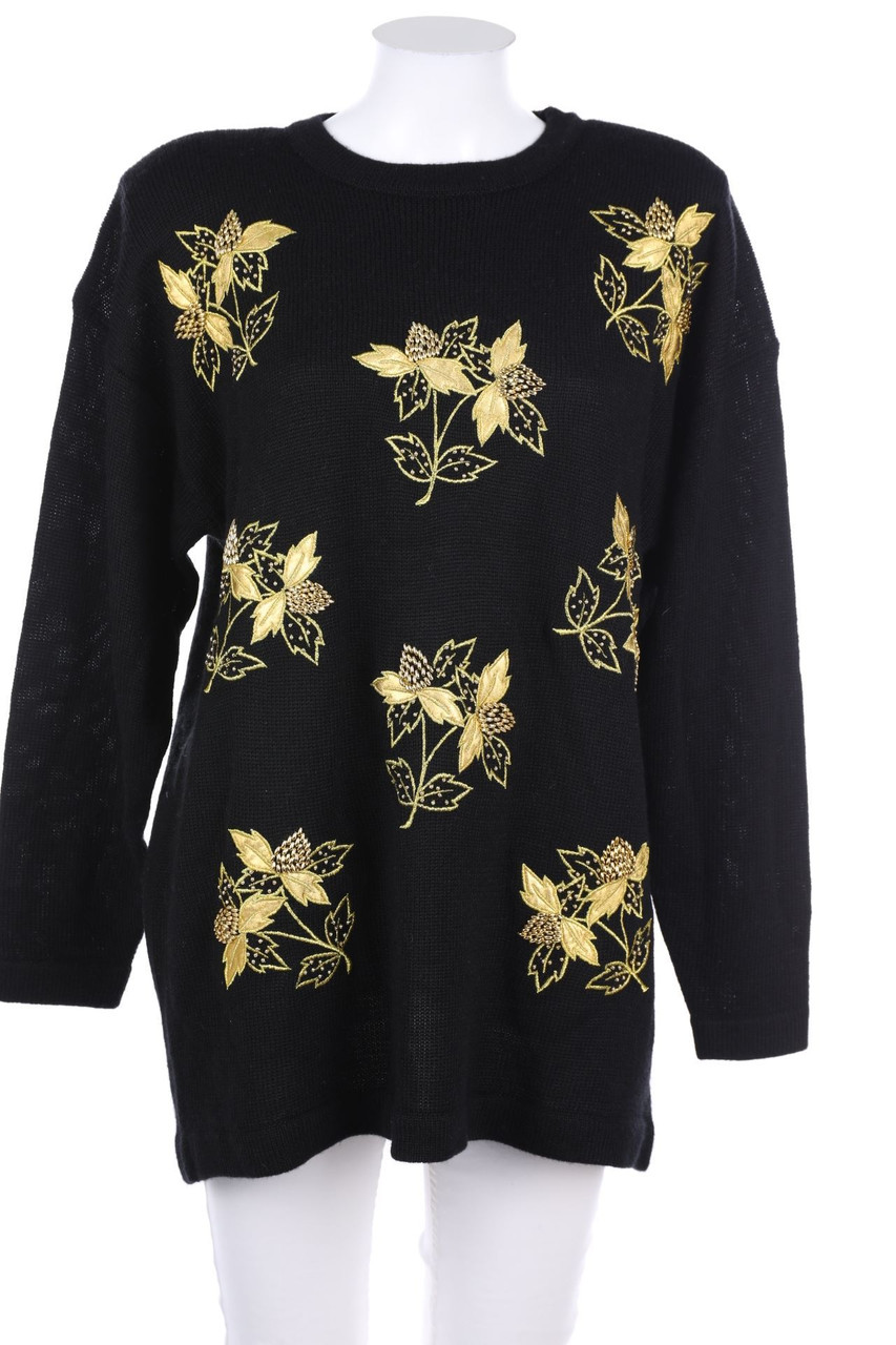 anni foui - Strick-Pullover mit Applikationen - XL