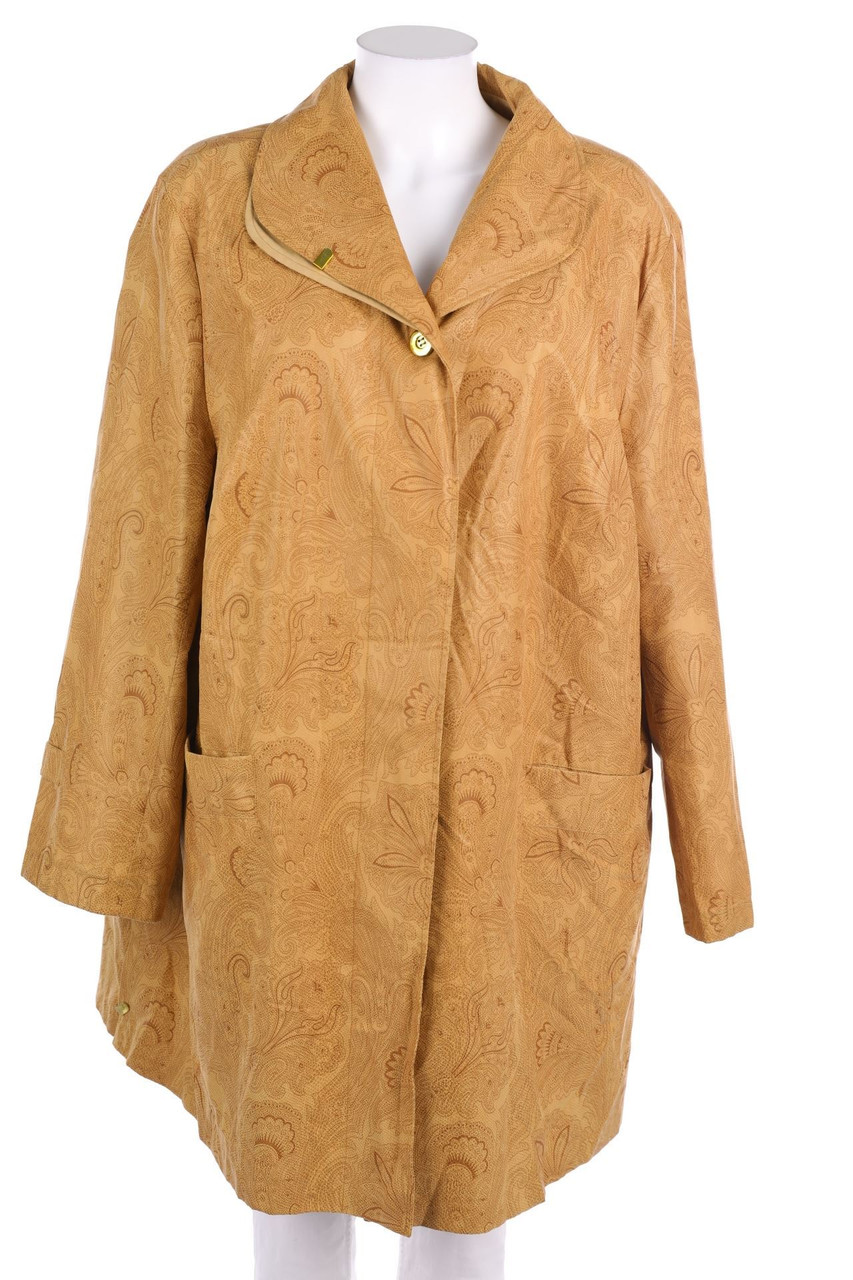 Ohne Label - Mantel mit Ethno-Print - XXXL