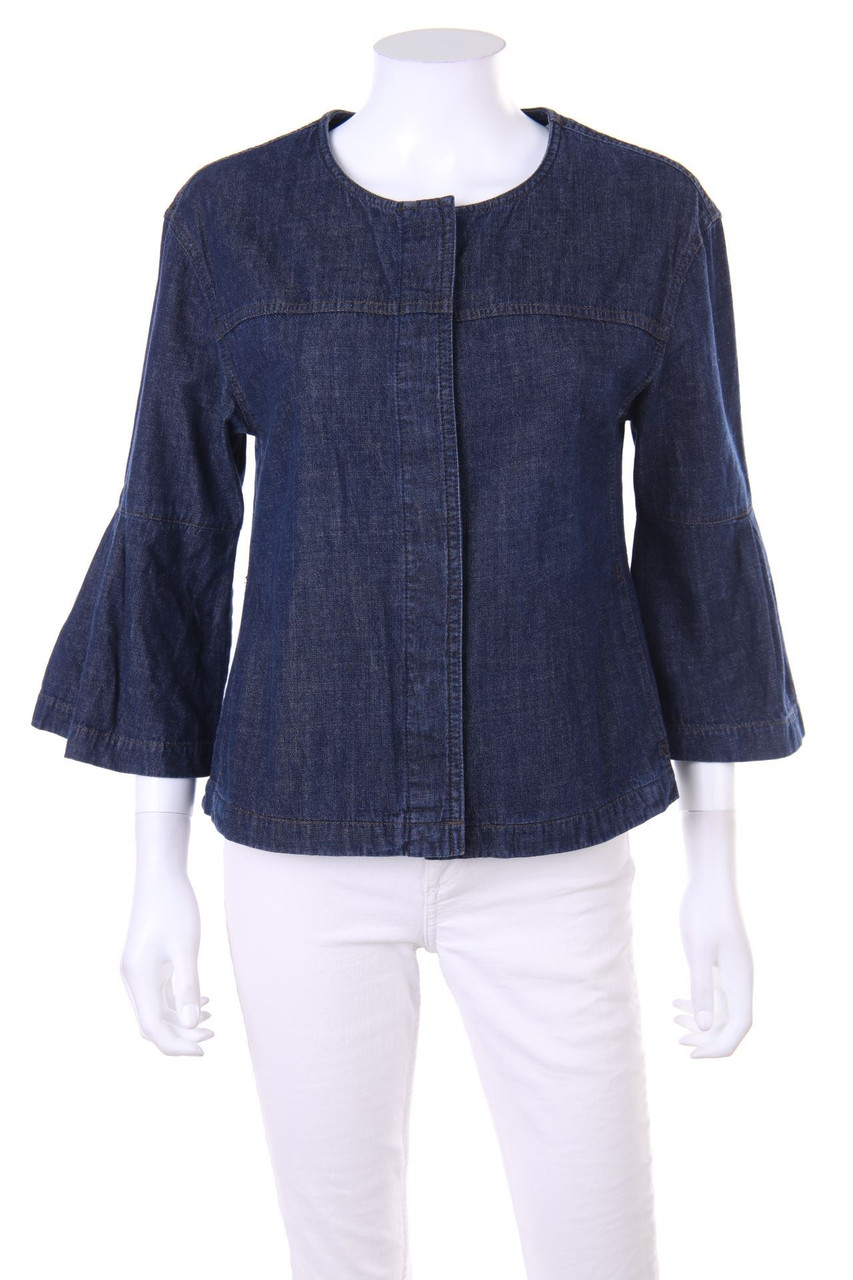 hessnatur - Jeans-Jacke mit 3/4-Ärmel - D 36