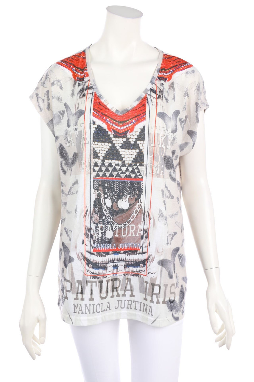 TAIFUN - Shirt mit Print - D 44