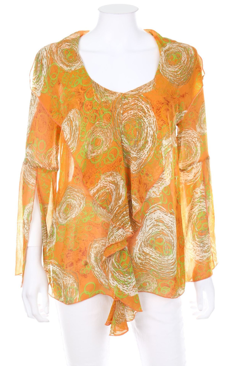 LADY MEI - Bluse mit Volants - S