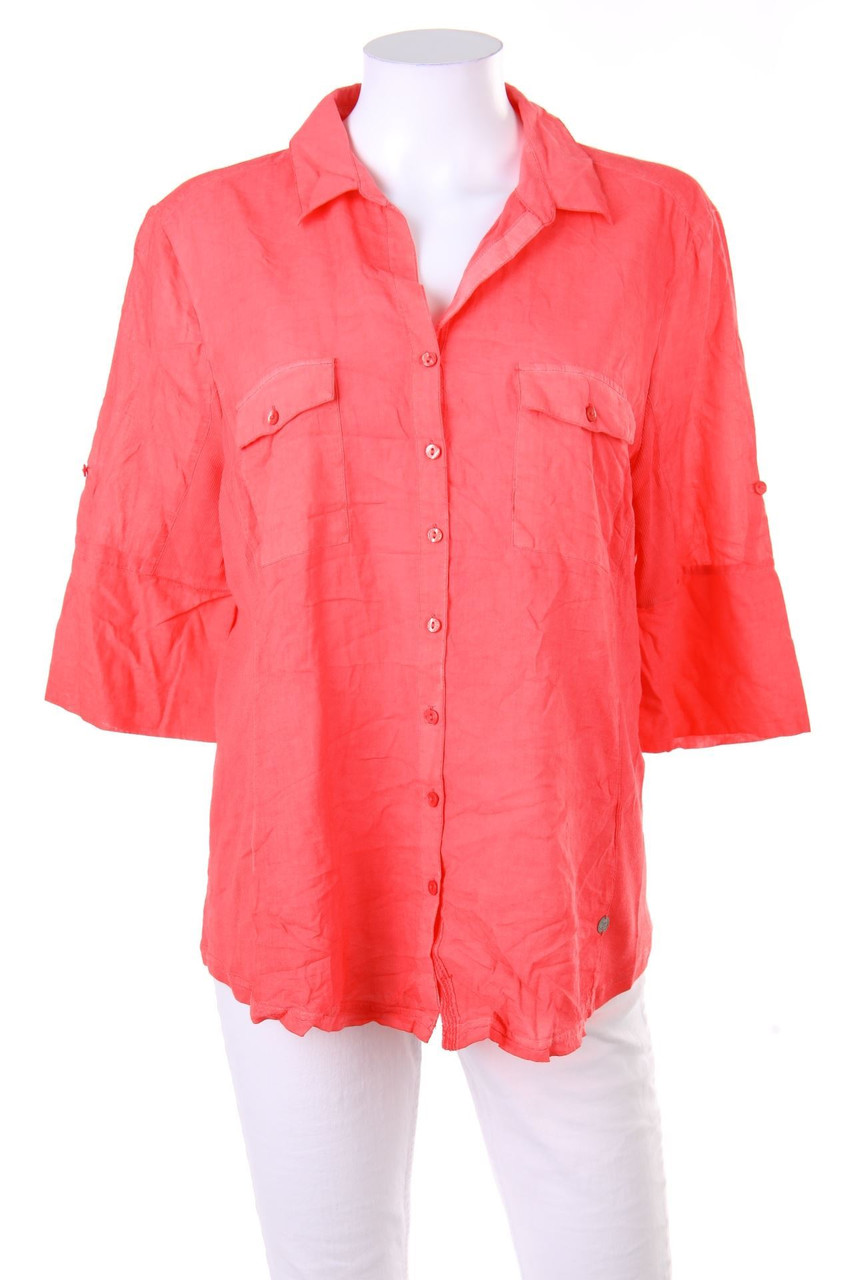 MILANO ITALY - Baumwoll-Bluse mit aufgesetzten Taschen - D 42