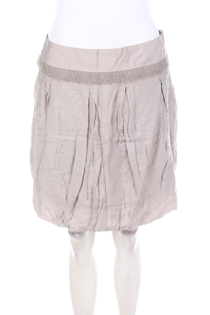 promod - Falten-Mini-Rock mit Spitze - M