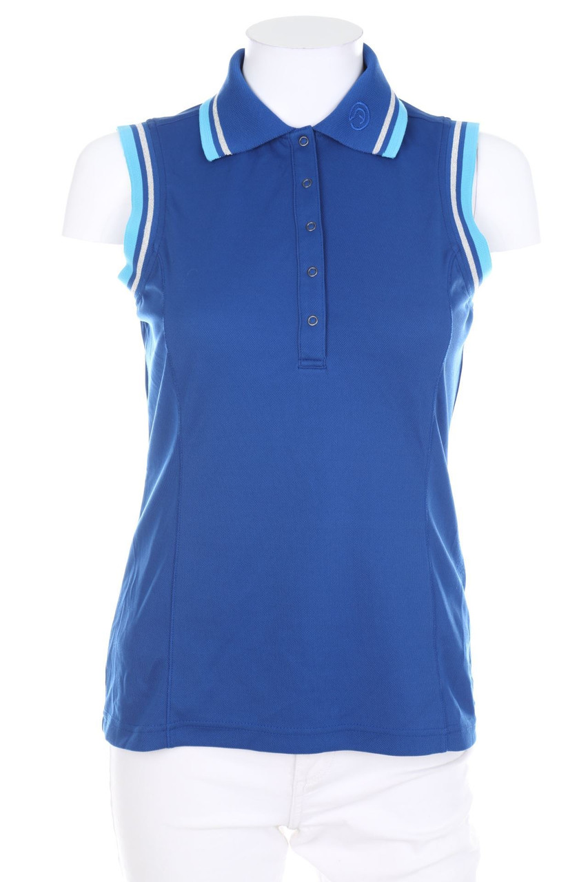 ANKY - ärmelloses Polo-Shirt mit Logo-Stickerei - S