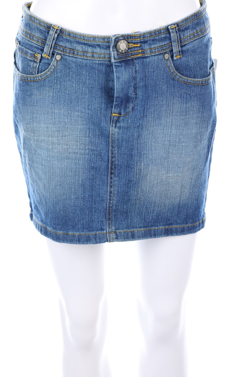 AjC - Mini-Jeansrock mit Logo-Patch - D 36