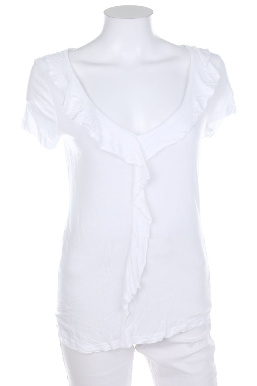 blue motion - Kurzarm-Shirt mit Volants - D 36-38