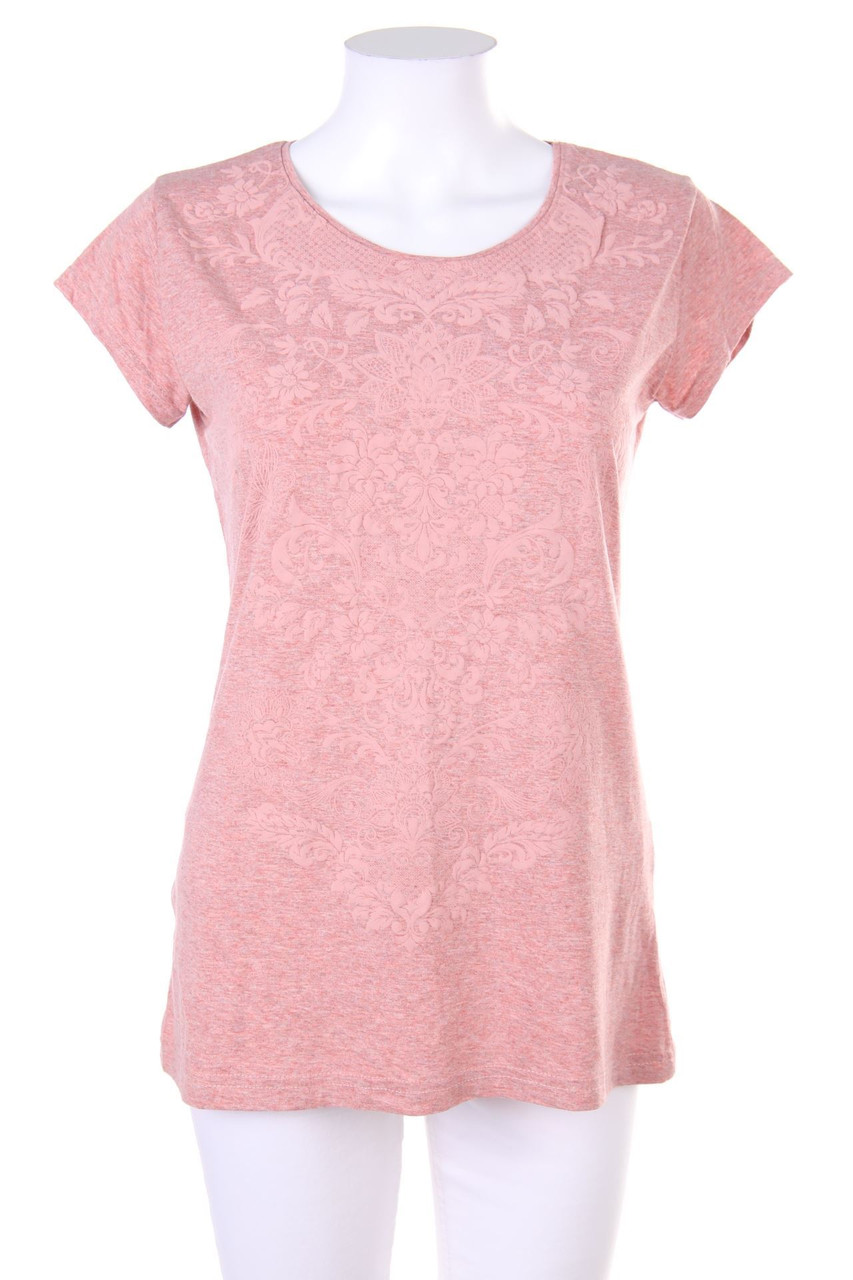 geso life - Kurzarm-Shirt mit floralem Muster - L