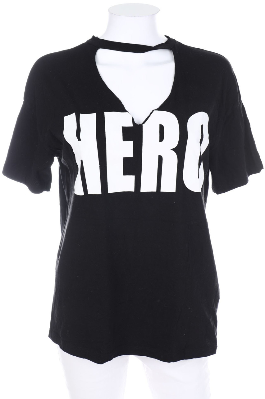 Bershka - Kurzarm-Shirt mit Cut-out - S