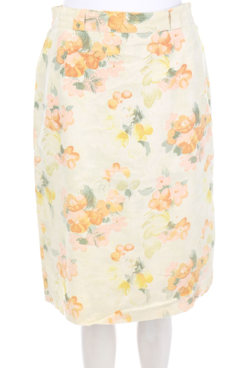 LADY H. Peter Hahn - Minirock mit Leinen - D 38