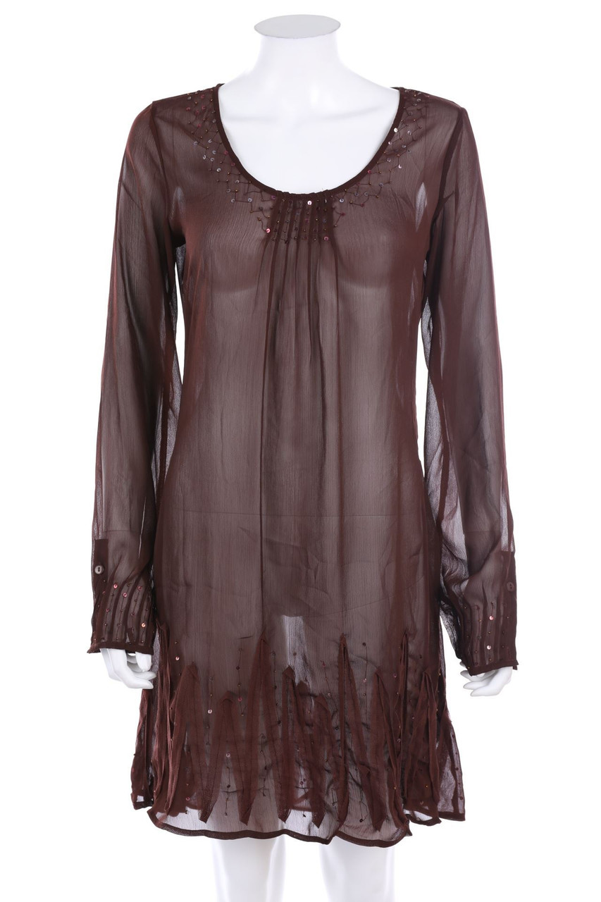 mais il est oú le soleil? - Minikleid mit Pailletten - D 40