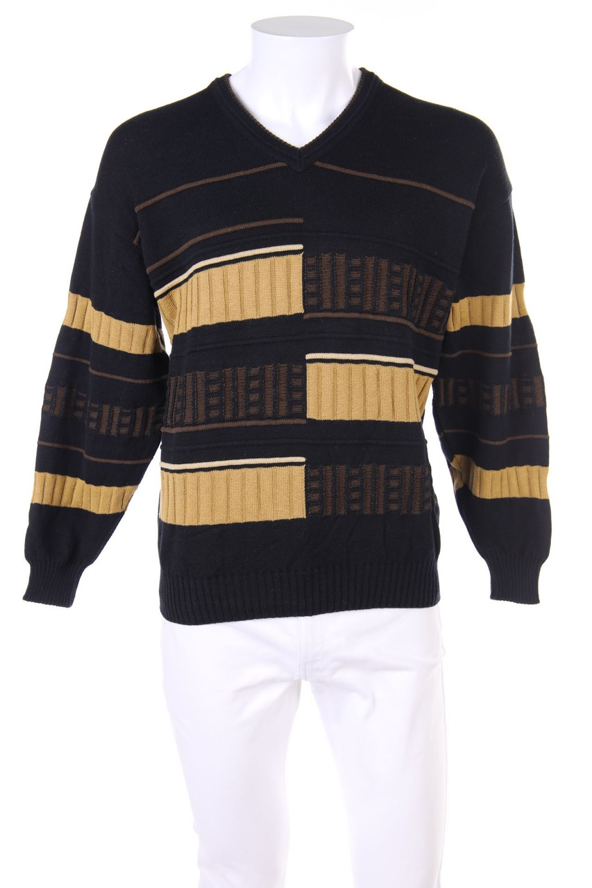 BUECKLE - V-Neck-Pullover mit Muster - L