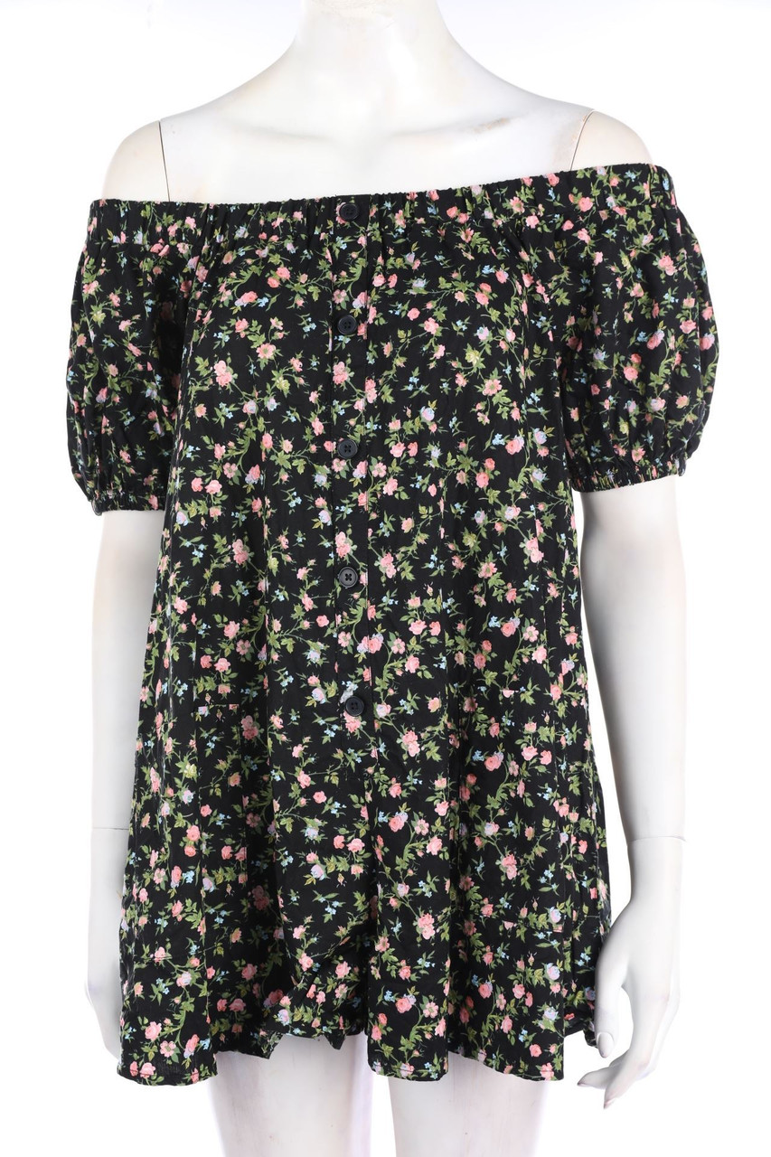 asos - Carmen-Playsuit mit Blumen-Print - D 36