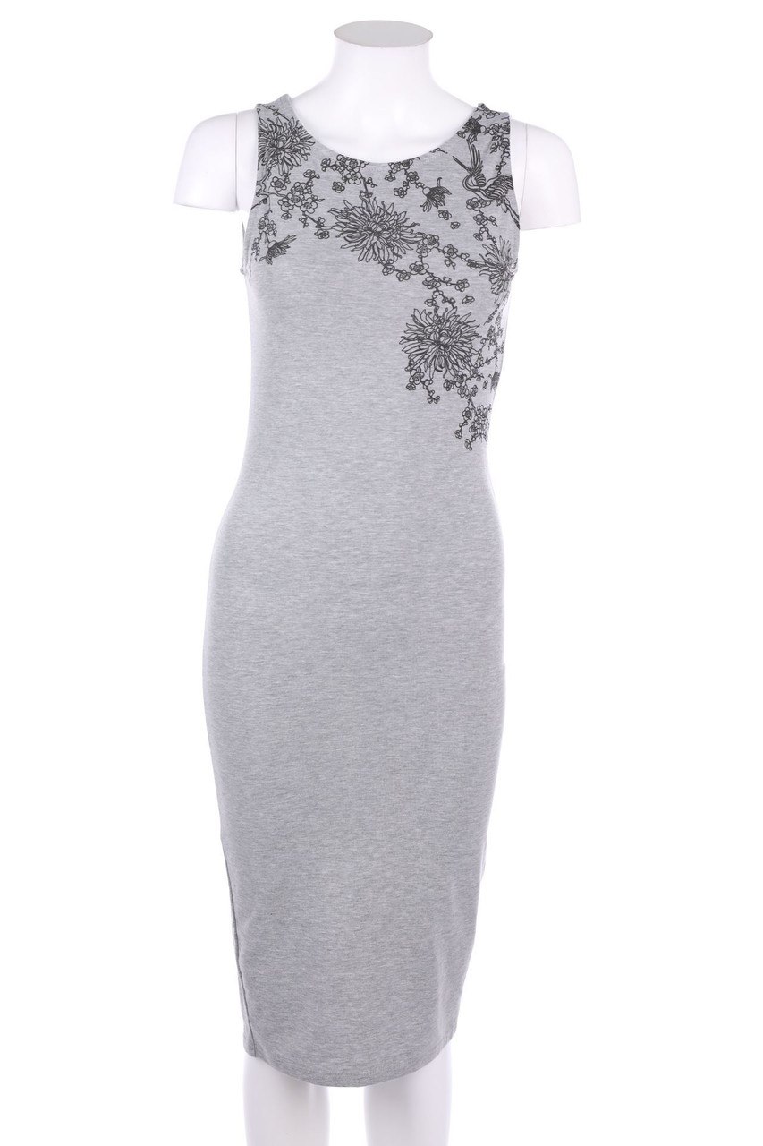 Ohne Label - Midikleid mit Blumen-Print - S