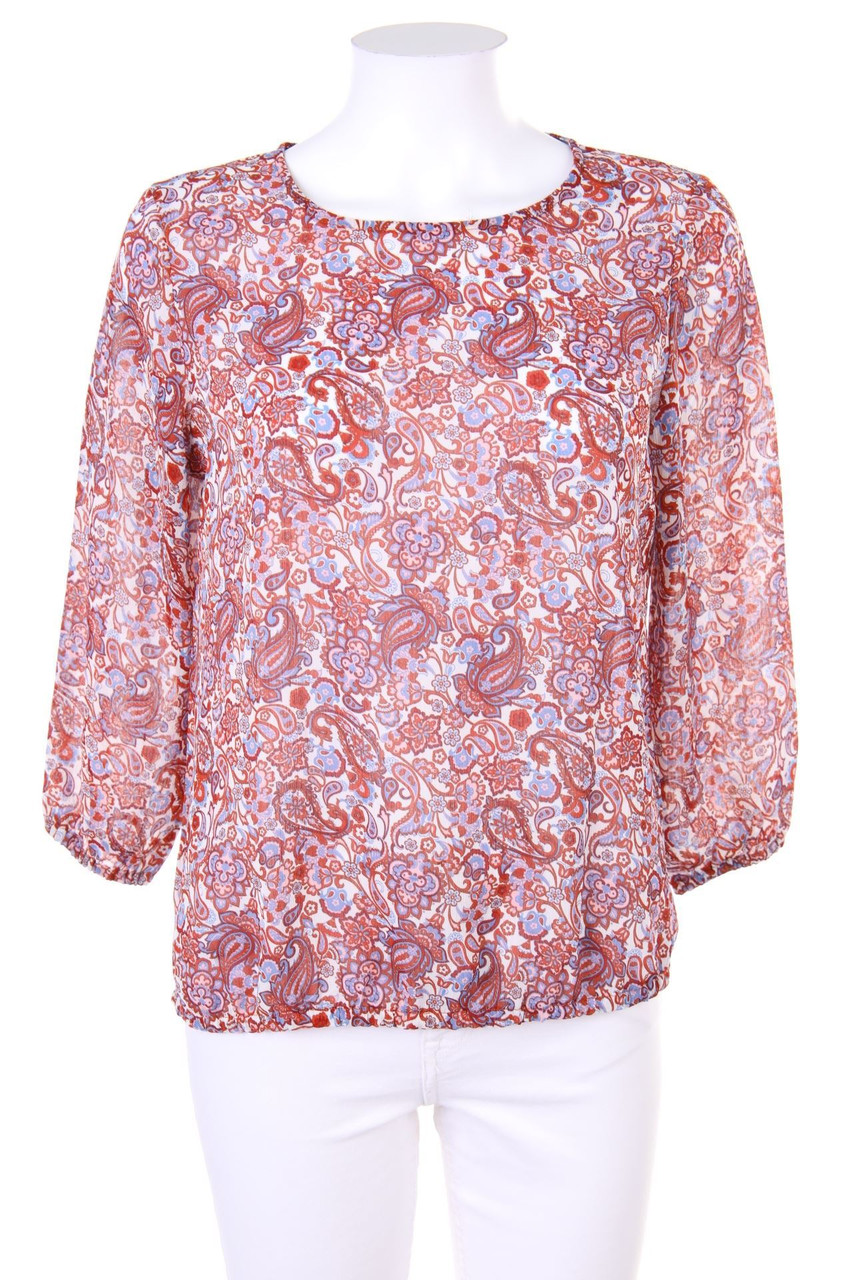 blue motion - Print-Bluse mit 3/4-Ärmel - D 36-38