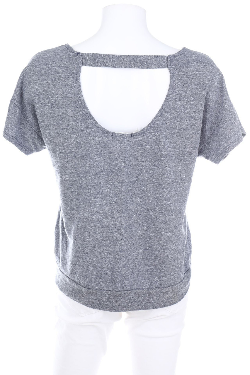 Gibson - Kurzarm-Bluse mit Cut-out - S