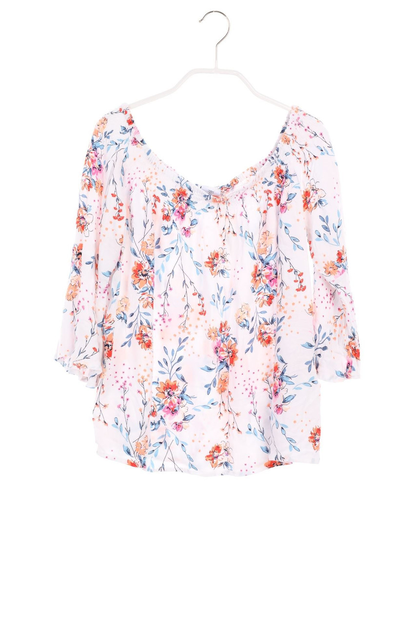 page one Young - Carmen-Bluse mit Blumen-Print - 158