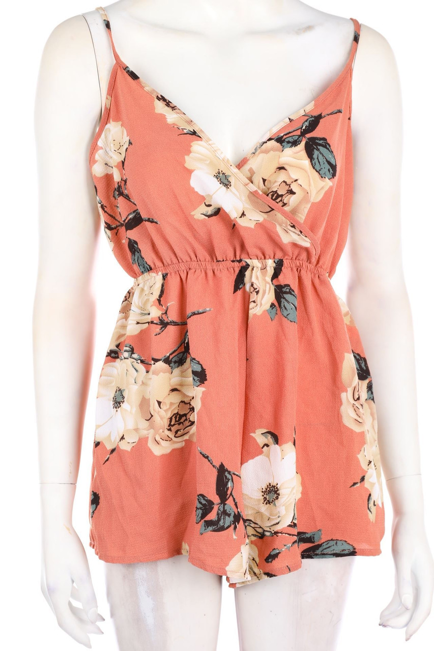 SHEIN - Playsuit mit Blumen-Print - D 36