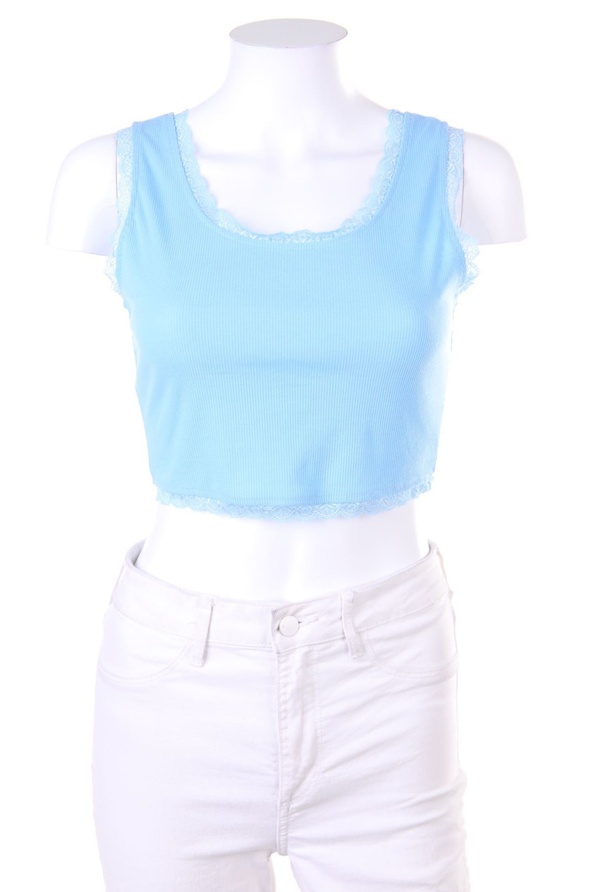 SHEIN - Crop-Top mit Spitze - XS
