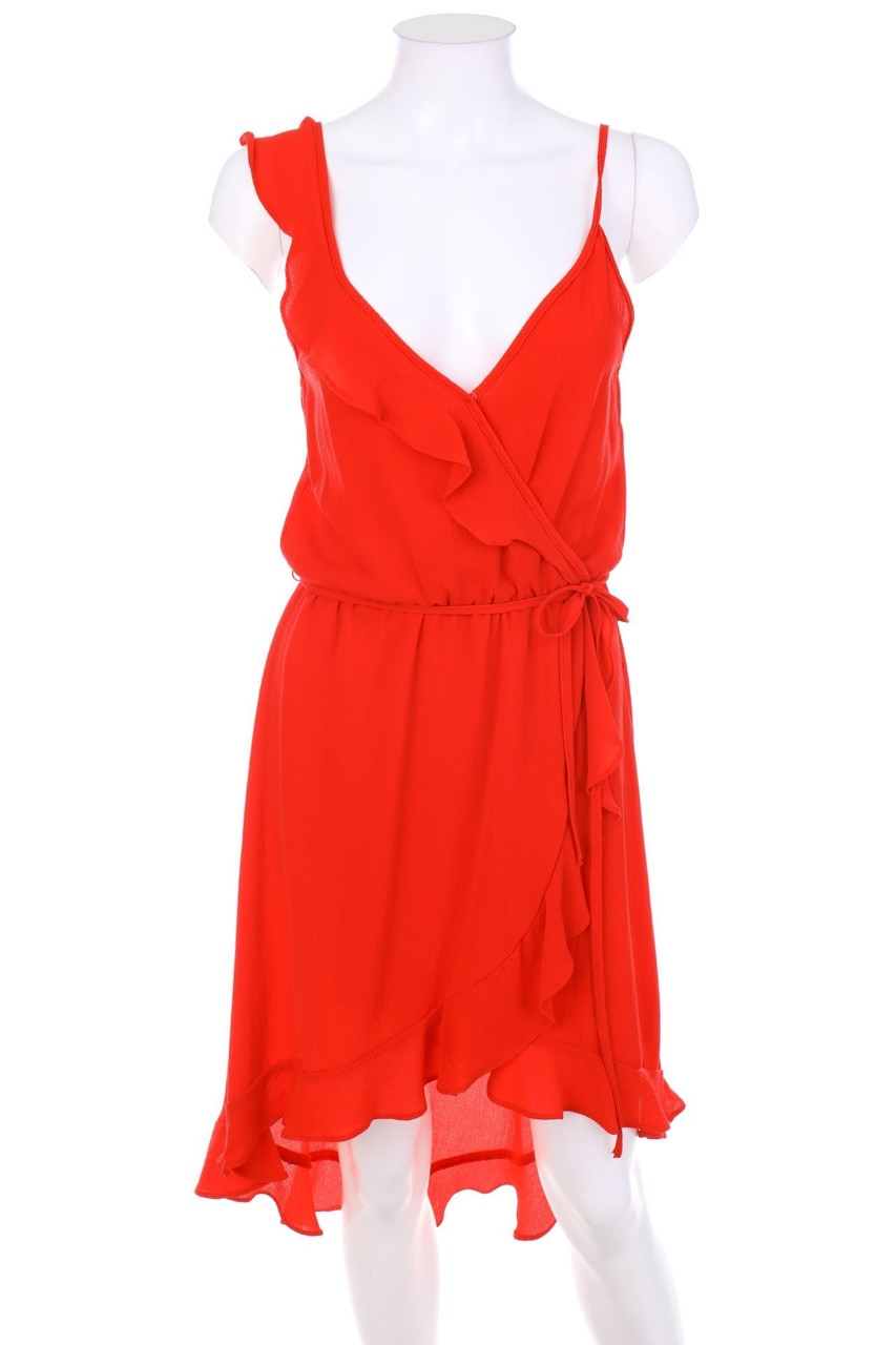 H&M DIVIDED - Abendkleid in Wickel-Optik mit Volants - D 36