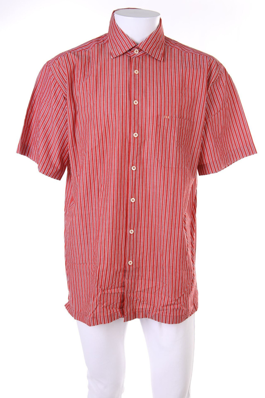 VIA CORTESA - Kurzarm-Hemd mit Streifen - L