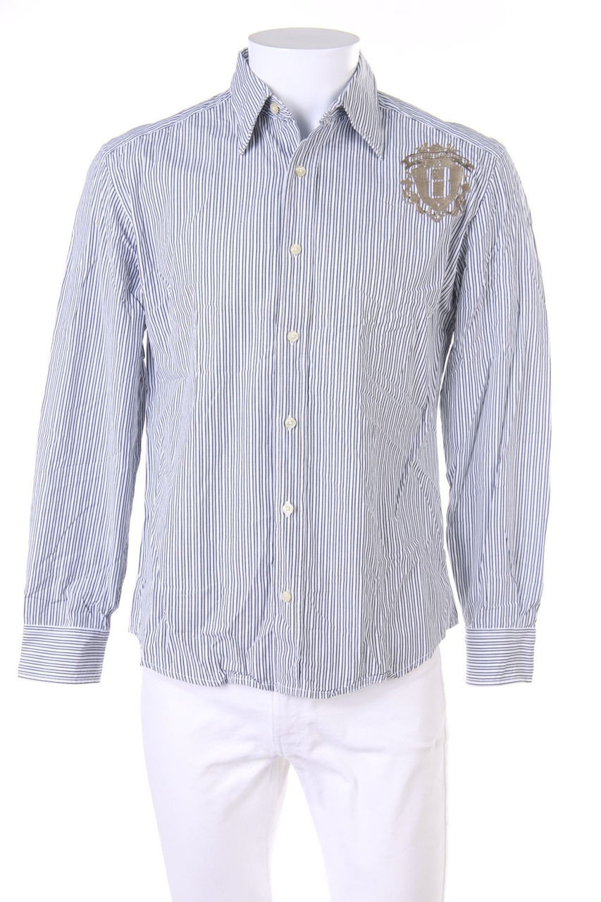 s.Oliver - gestreiftes Hemd mit Stickereien - S