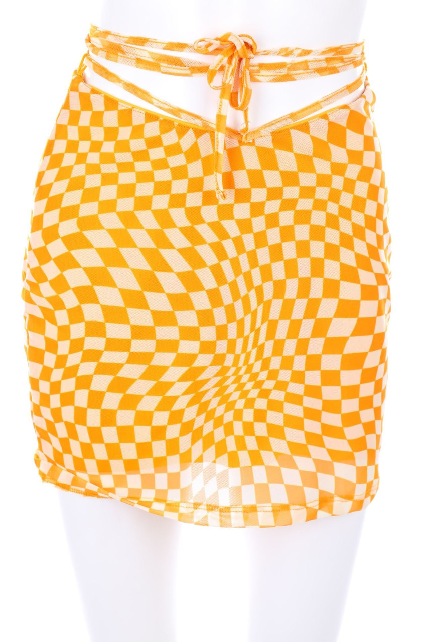 Bershka - Minirock aus Mesh mit Schnürung - S