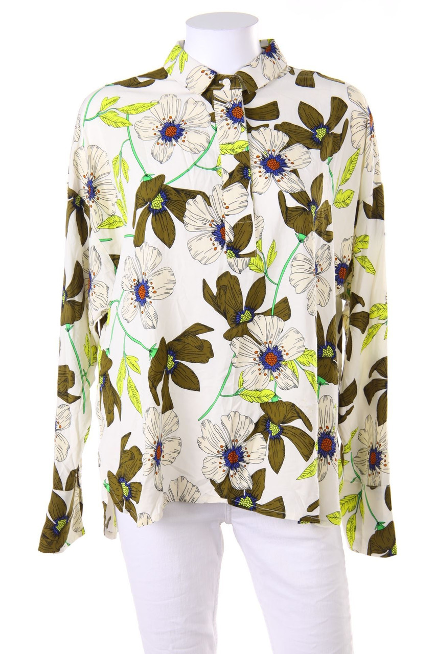 MANGO - Bluse mit Blumen-Print - M