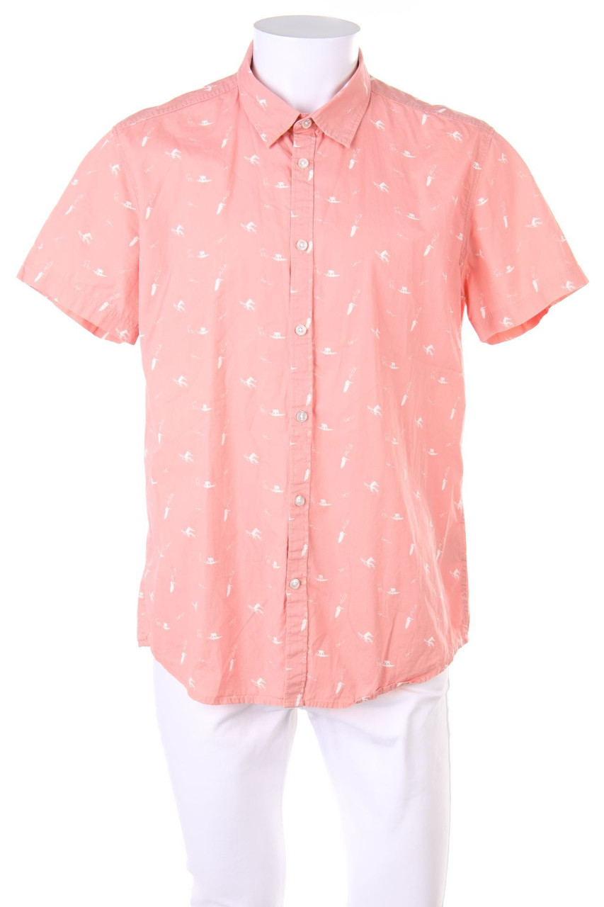 in extenso - Kurzarm-Hemd mit Print - XL