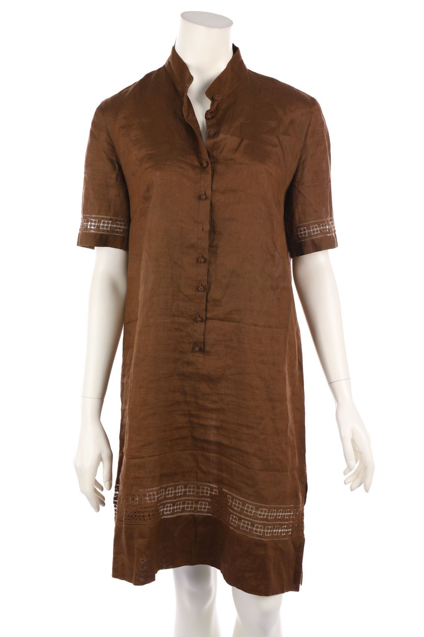 CARLA CARINI - Tunikakleid aus Leinen - D 38