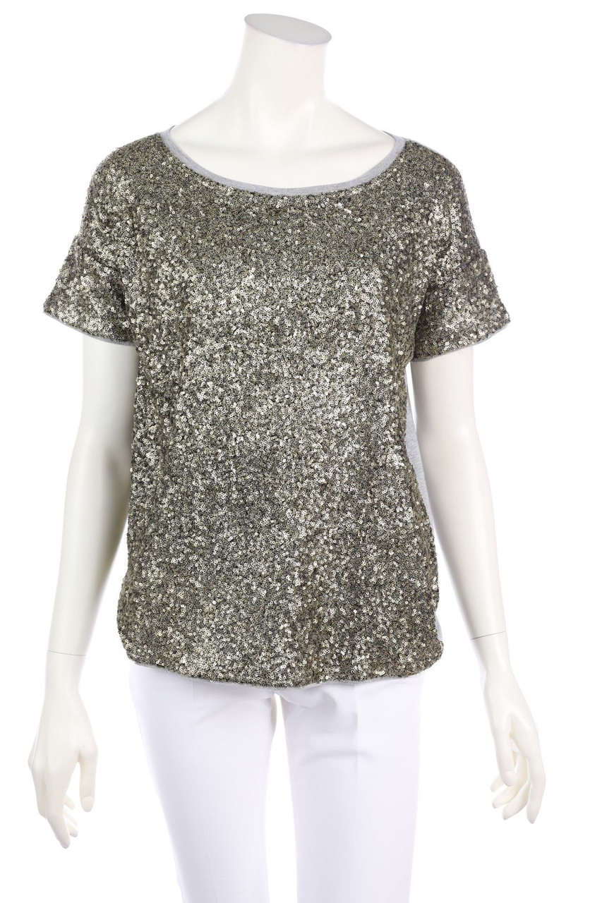 set - Shirt mit Pailletten - D 38
