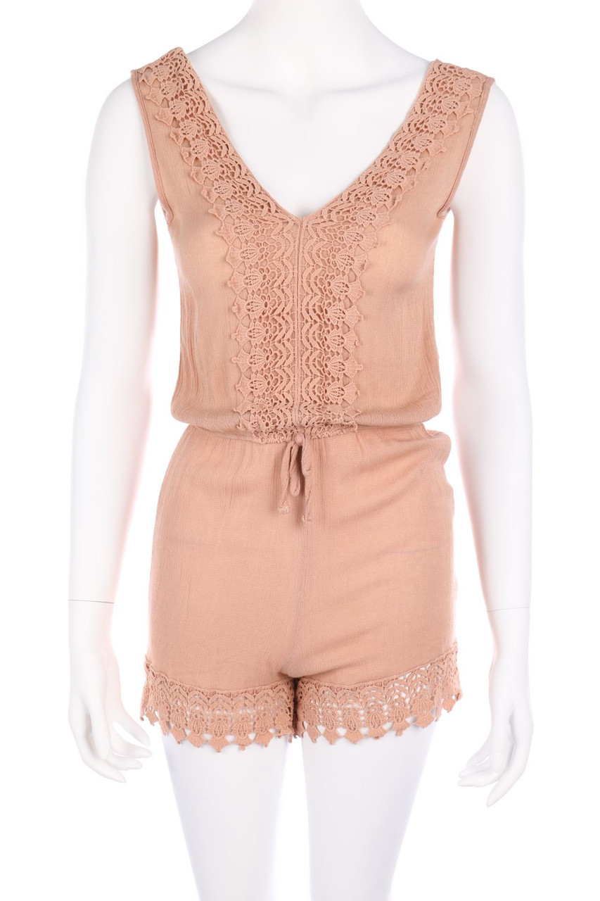 COLLOSEUM - Playsuit mit Spitze im Boho-Stil - S