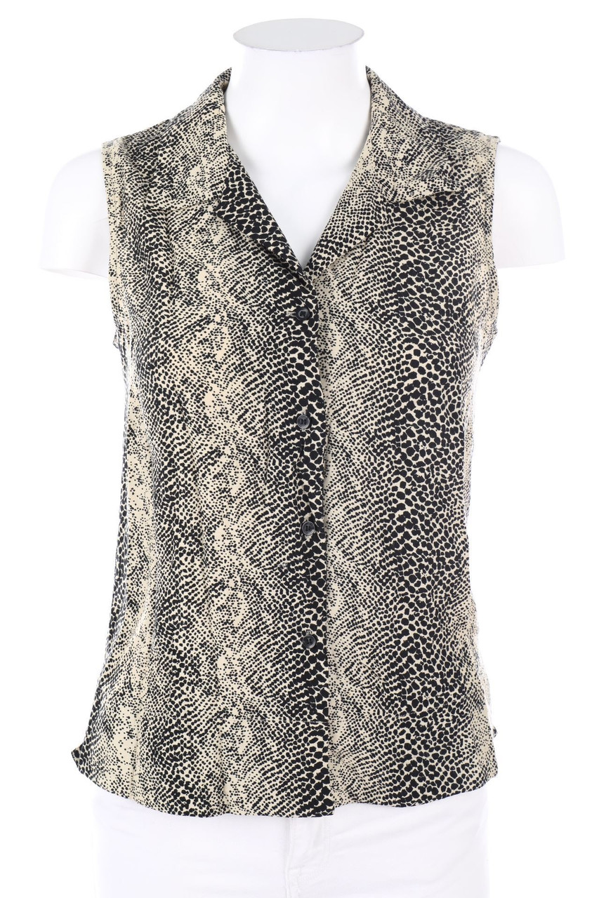 Miss H. - ärmellose Hemd-Bluse im Safari-Stil - D 34