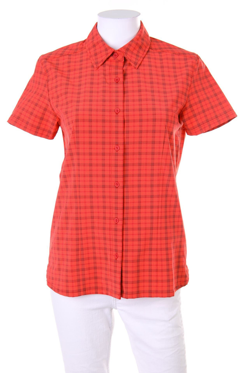 McKINLEY - Tartan-Hemd-Bluse mit kurzem Ärmel - D 36