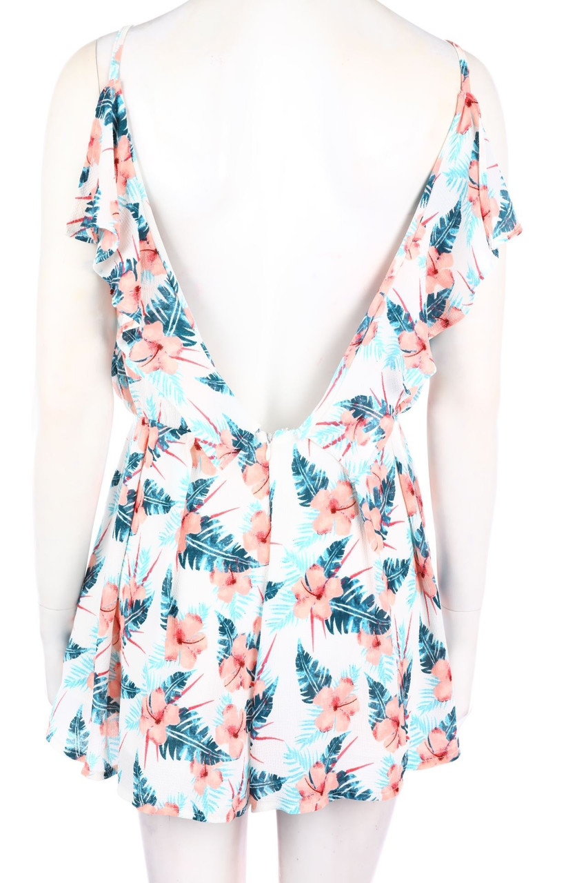 TALLY WEiJL - Hawaii-Playsuit mit Volants - L