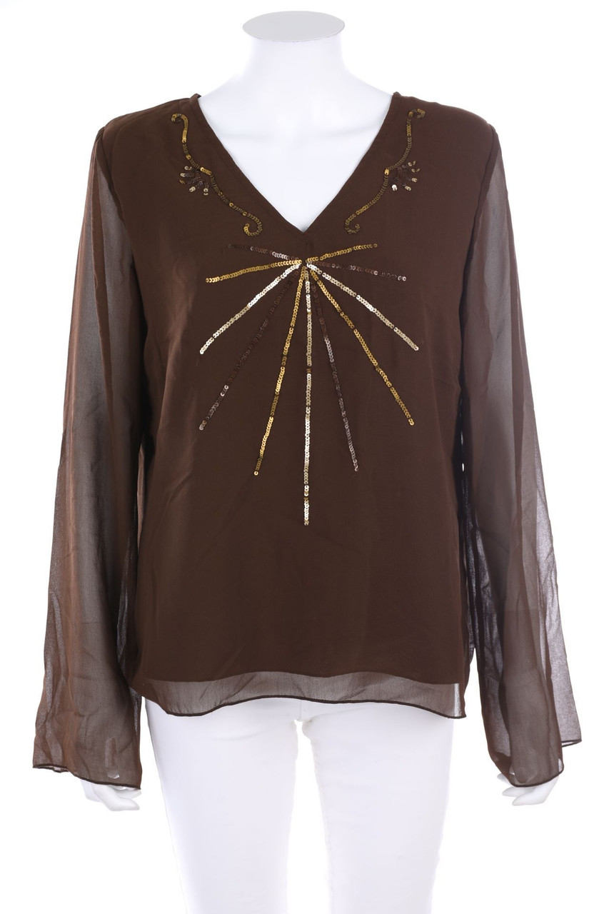 bonmarché - Bluse mit Pailletten - D 42