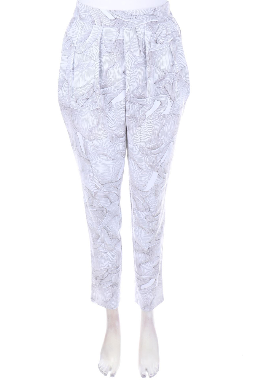 MONKI - Bundfaltenhose mit Muster - XS