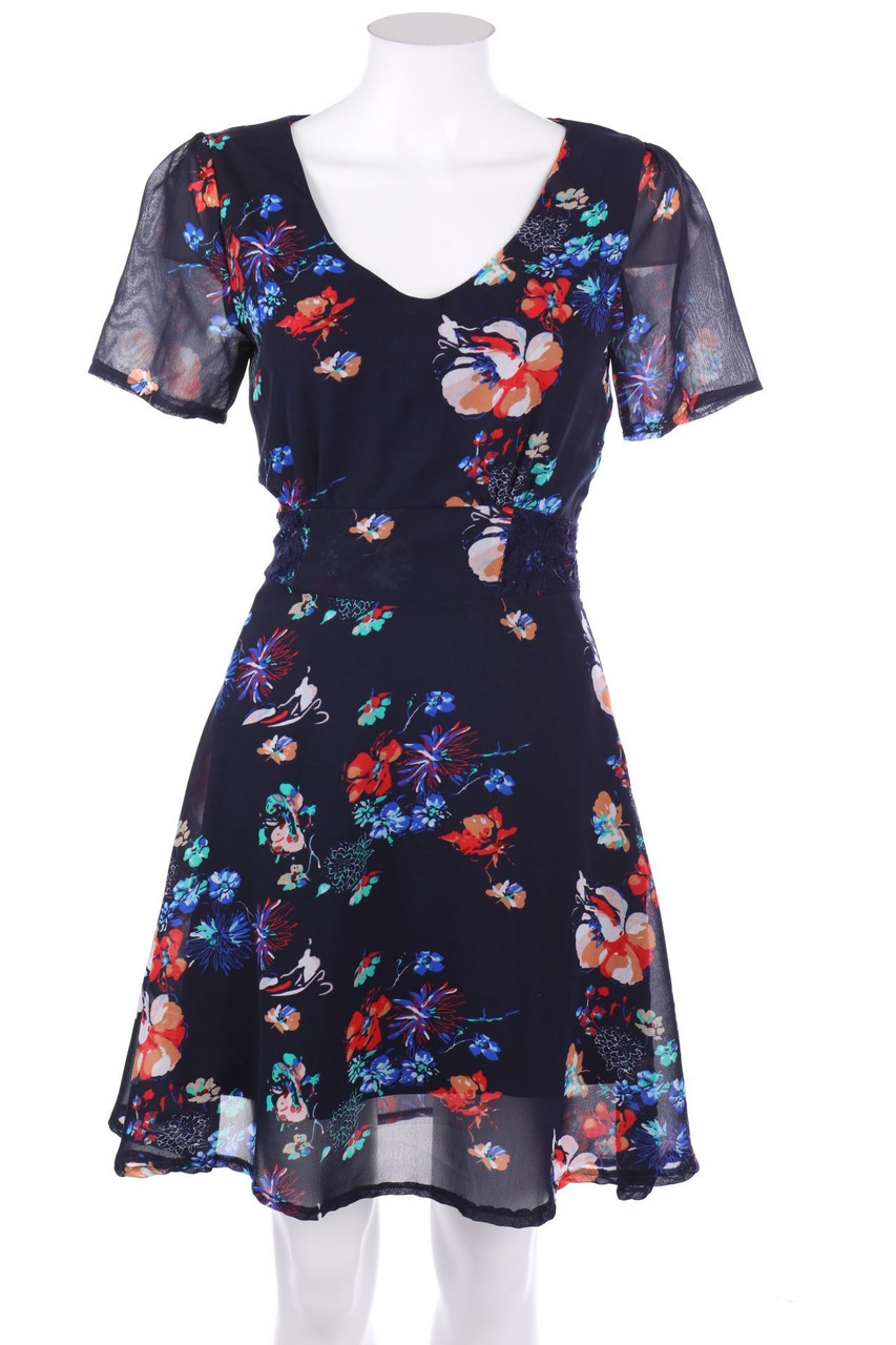 yumi - Kleid mit Blumen-Print - D 36