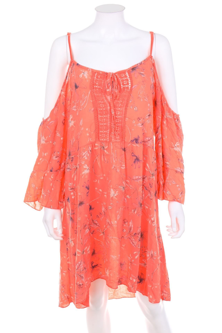 zebra - Cold-Shoulder-Tunikakleid im Boho-Stil - XS