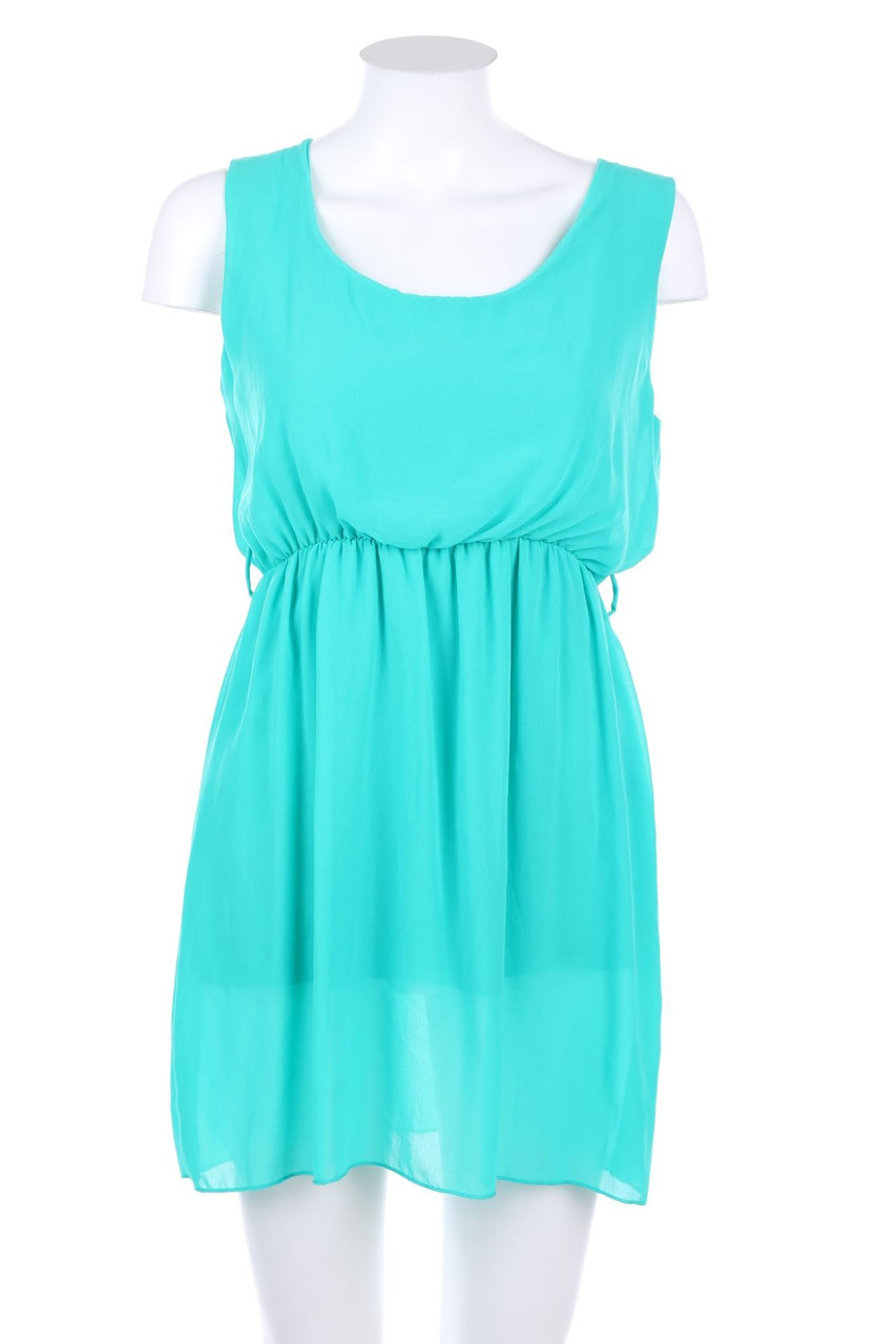 Ohne Label - Party-Kleid mit Raffungen - L