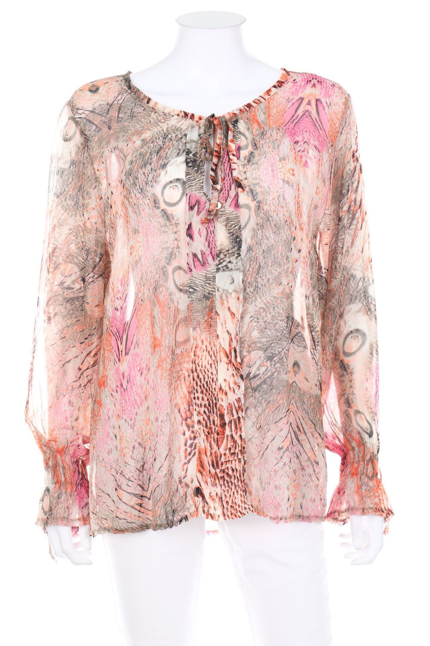 JOACHIM BOSSE STYLE - Tunika-Bluse mit Print - D 40