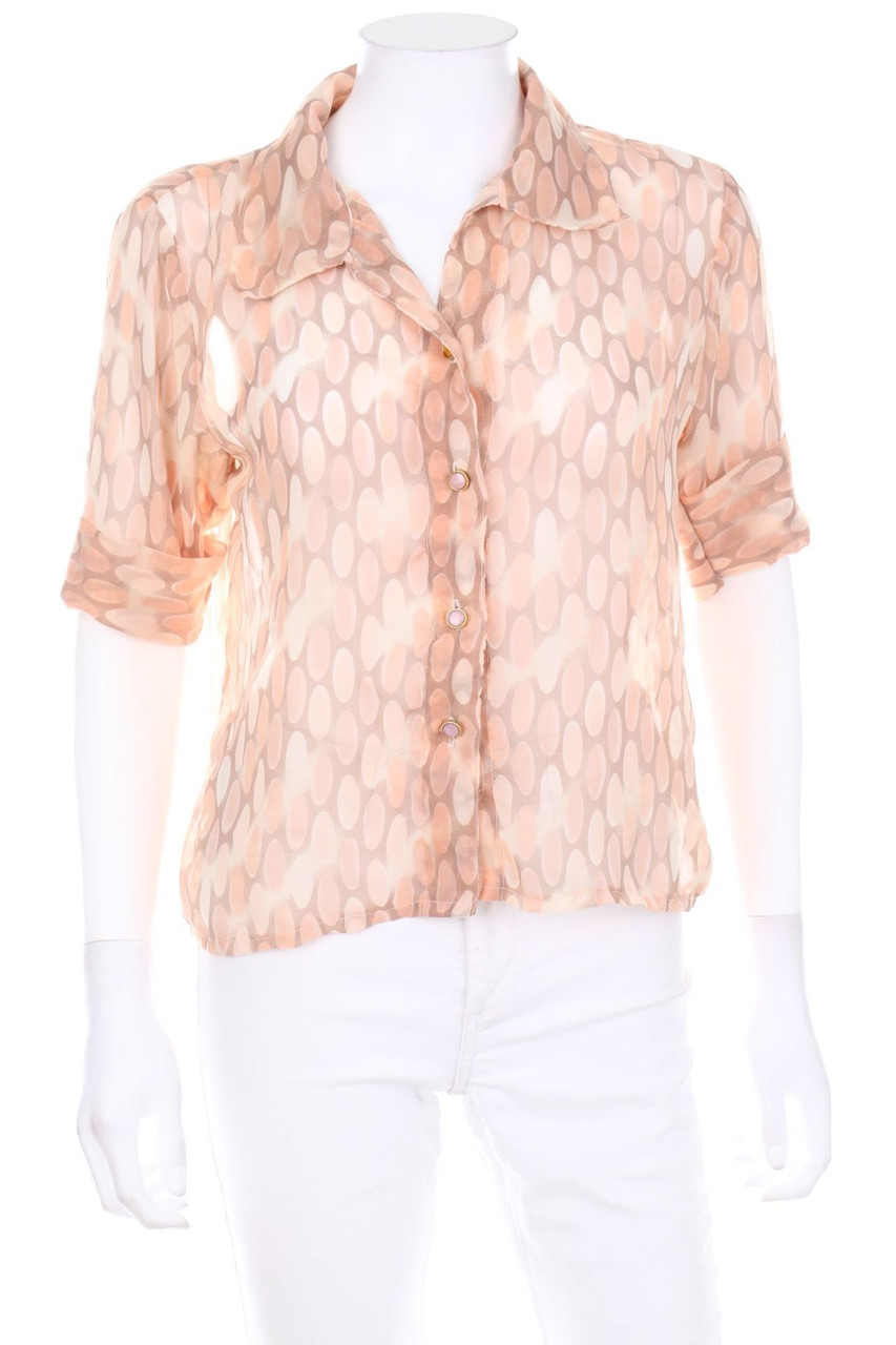 VINTAGE - Hemd-Bluse mit kurzem Ärmel - D 38