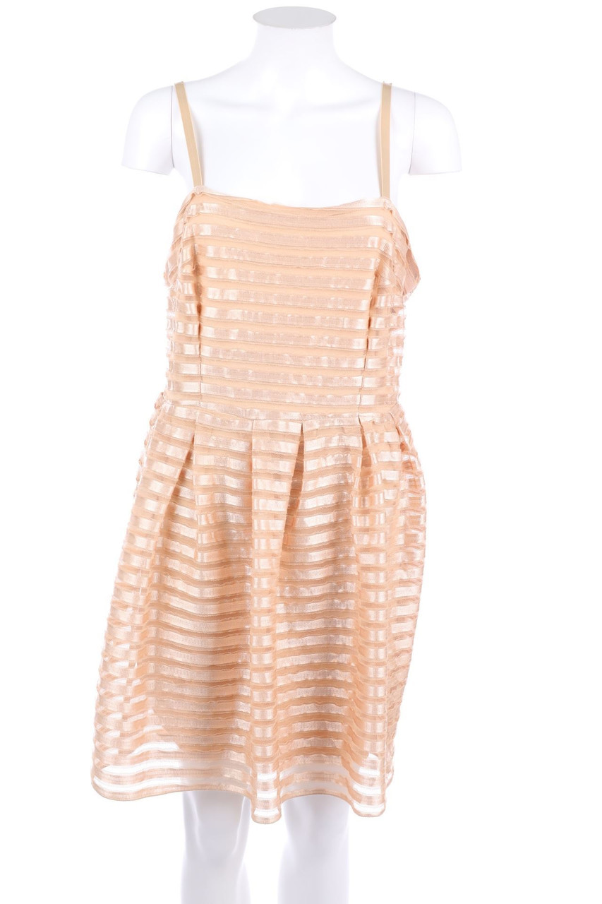 H&M - Minikleid mit Mesh-Einsatz - L