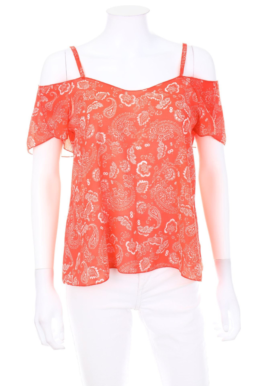 Ohne Label - Cold-Shoulder-Bluse - M