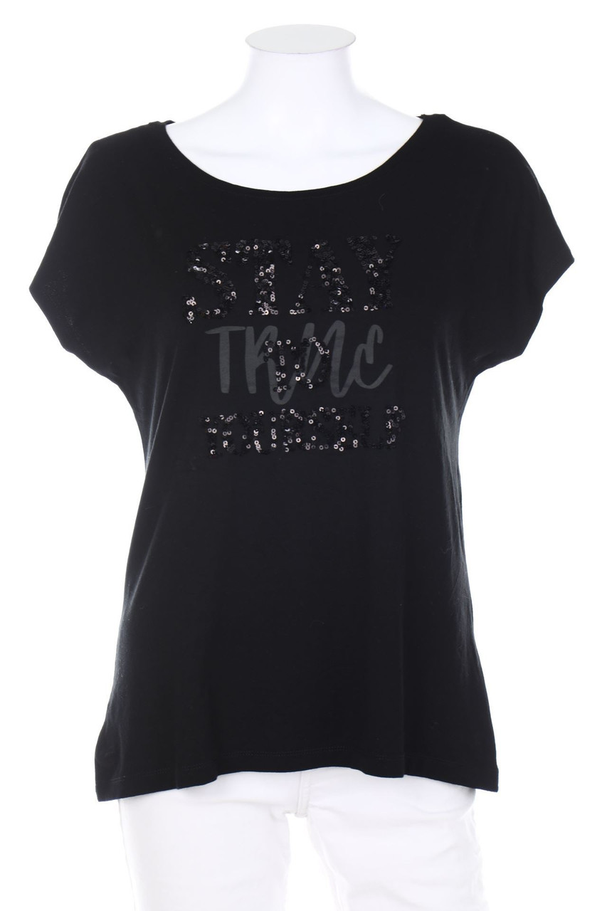 CANDA PREMIUM by C&A - Kurzarm-Shirt mit Statement-Print - S