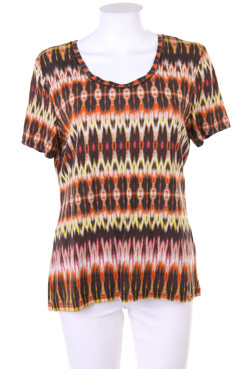 TAIFUN - Print-Kurzarm-Shirt - D 42