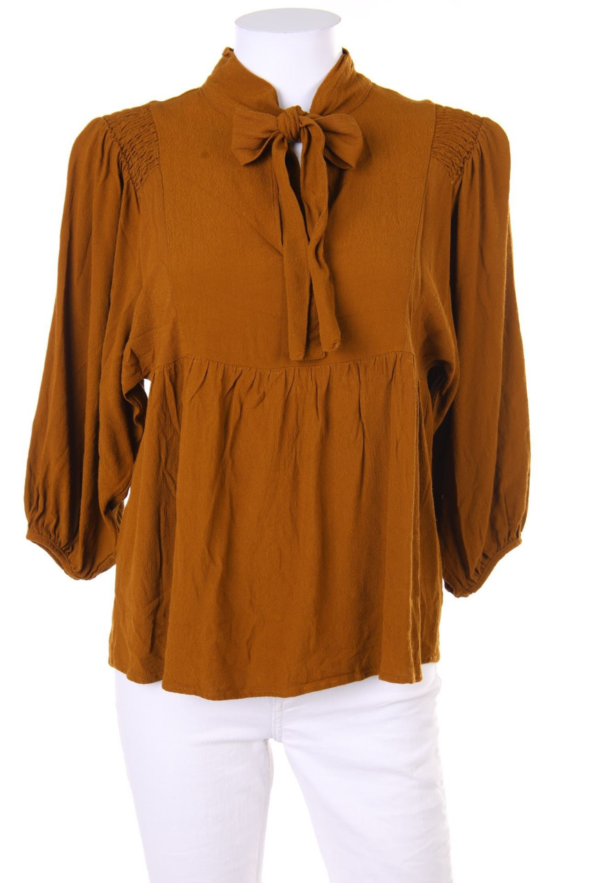 ZARA - Bluse mit Keyhole - S