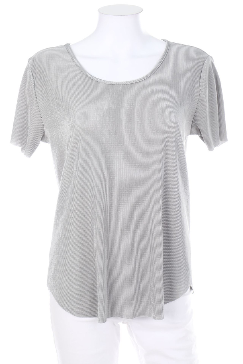 ONLY - Kurzarm-Bluse mit Keyhole - D 36