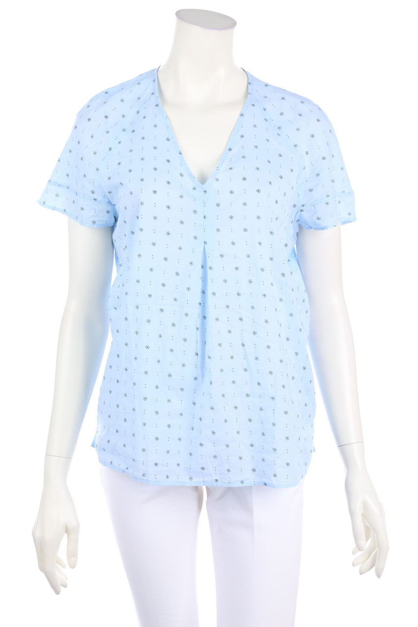 Marc O´Polo - Kurzarm-Bluse mit Print - D 38