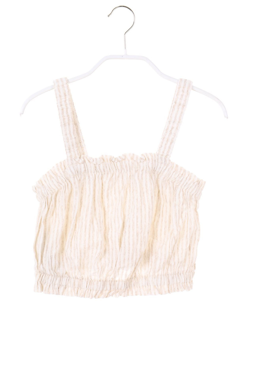 MANGO - Top aus Leinen-Mix mit Streifen - 134