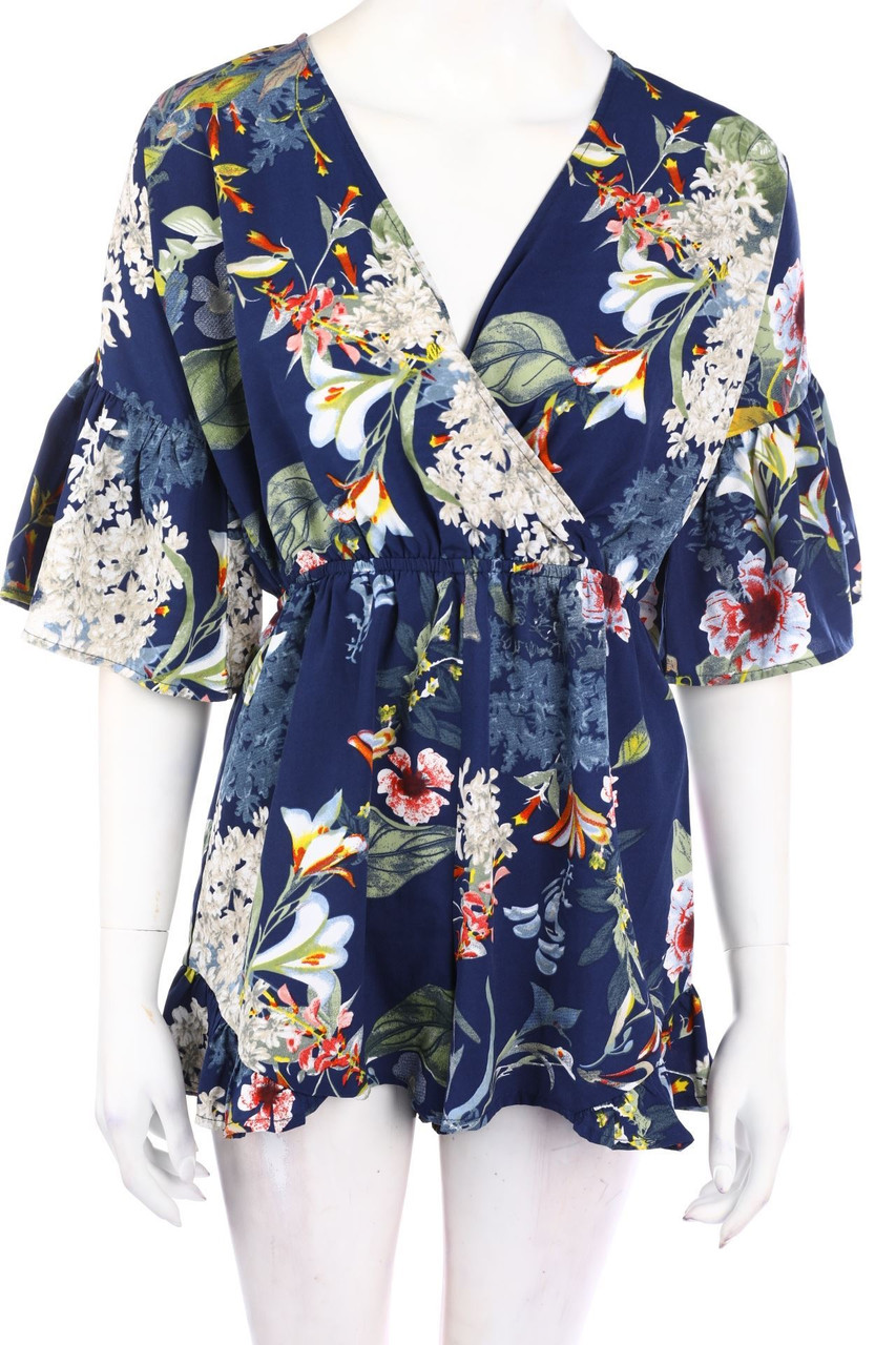BUBBLEROOM - Playsuit mit Blumen-Print - D 36